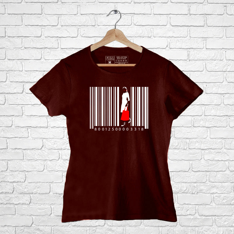 "BAR CODE", Women Half Sleeve T-shirt - FHMax.com
