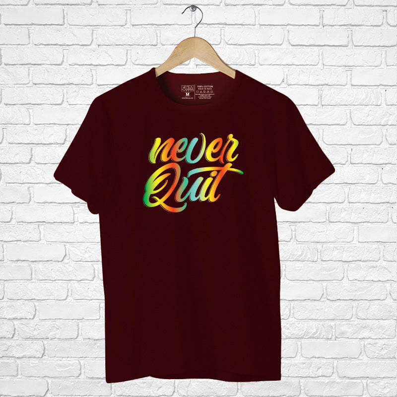 "NEVER QUIT", Boyfriend Women T-shirt - FHMax.com