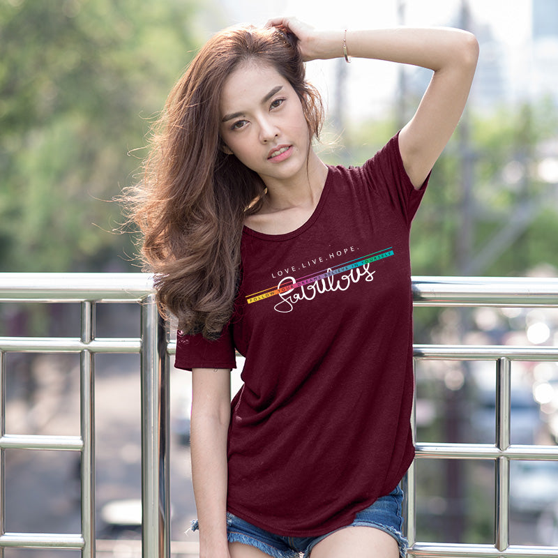 "FABULOUS", Women Half Sleeve T-shirt - FHMax.com