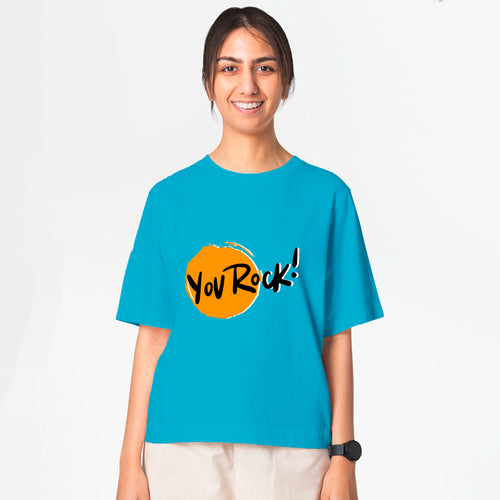 "YOU ROCK", Boyfriend Women T-shirt - FHMax.com