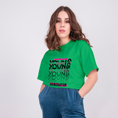 "YOUNG", Boyfriend Women T-shirt - FHMax.com