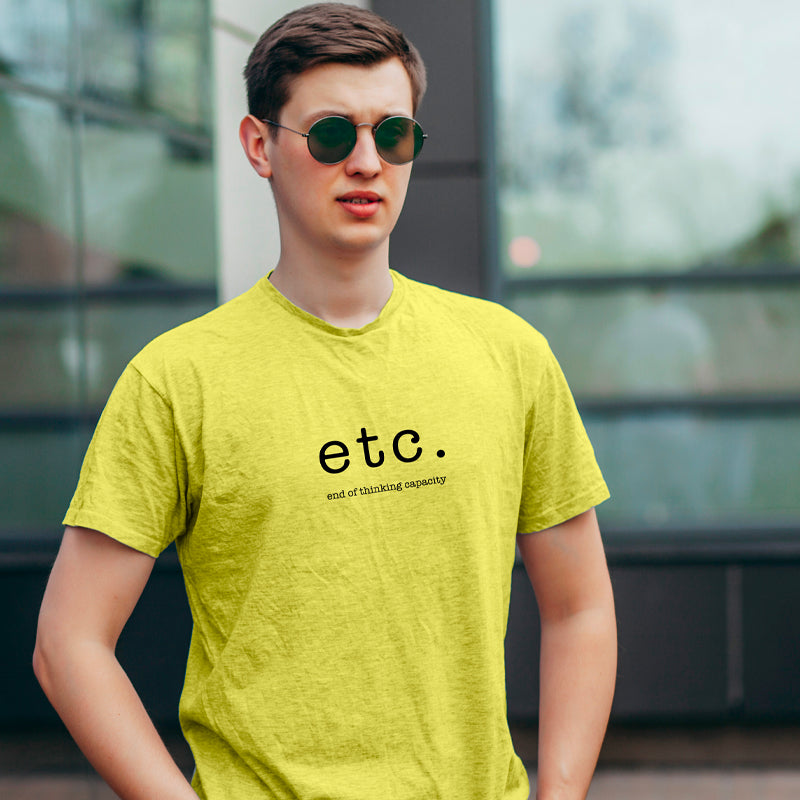 "ETC.", Men's Half Sleeve T-shirt - FHMax.com