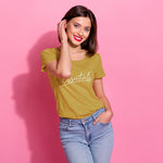 "ESSENTIALS", Women Half Sleeve T-shirt - FHMax.com