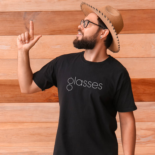 "GLASSES", Men's Half Sleeve T-shirt - FHMax.com