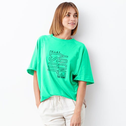 "JUST ENJOY", Boyfriend Women T-shirt - FHMax.com