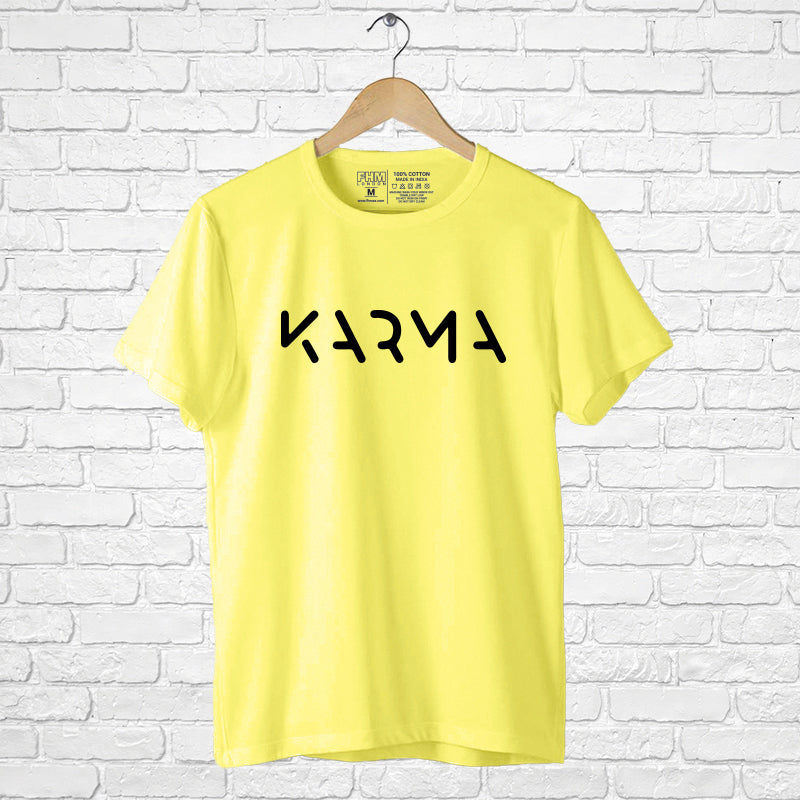 "KARMA", Men's Half Sleeve T-shirt - FHMax.com