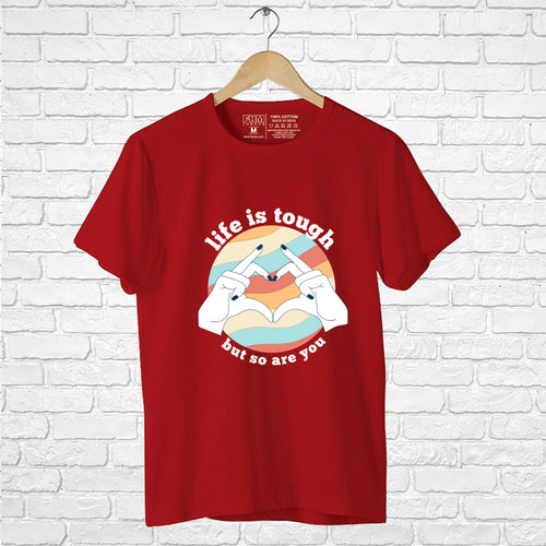 "LIFE IS TOUGH", Boyfriend Women T-shirt - FHMax.com