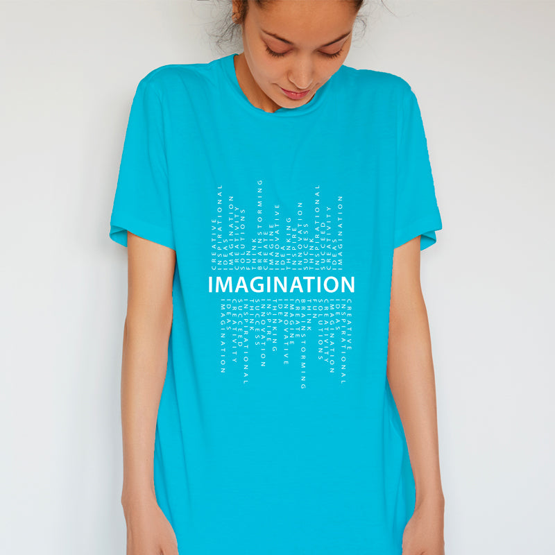 "IMAGINATION", Boyfriend Women T-shirt - FHMax.com