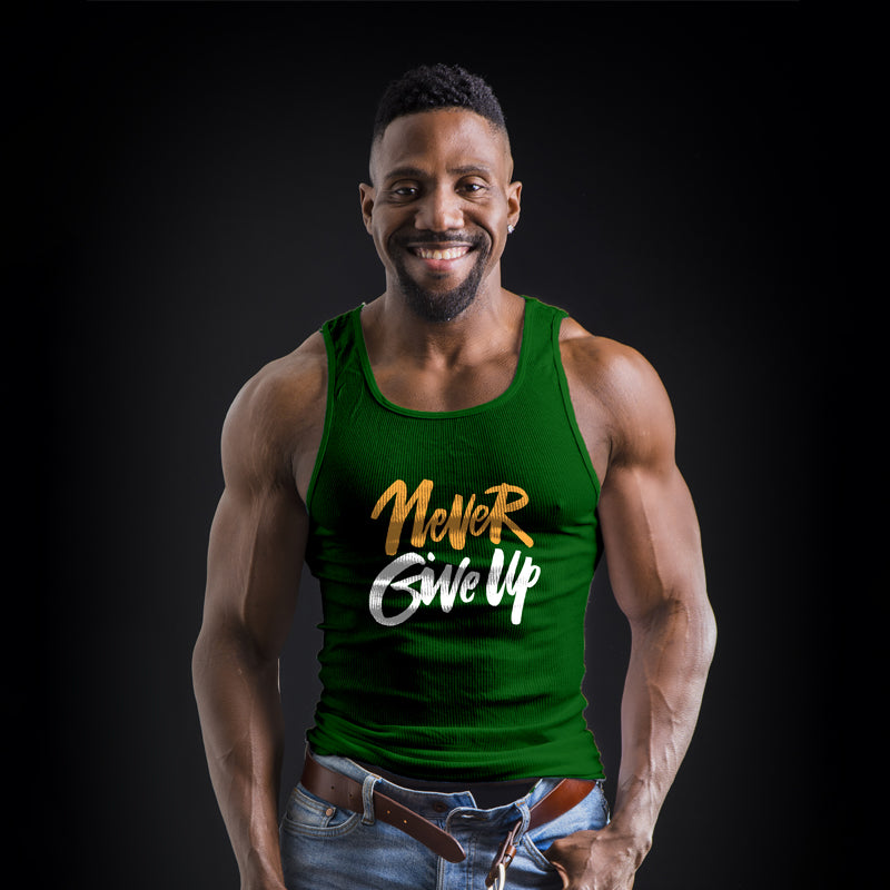 "NEVER GIVE UP", Men's vest - FHMax.com