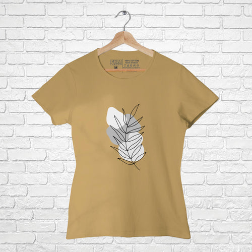 "PLANT LEAF", Women Half Sleeve T-shirt - FHMax.com