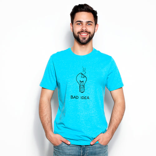 "BAD IDEA", Men's Half Sleeve T-shirt - FHMax.com