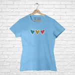 3 Hearts, Women Half Sleeve Tshirt - FHMax.com