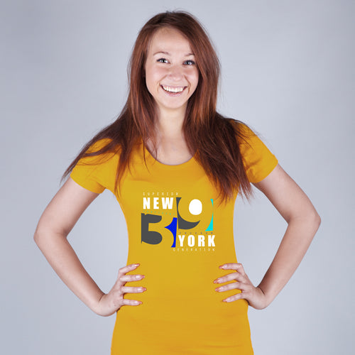 "39 NEW YORK", Women Half Sleeve T-shirt - FHMax.com