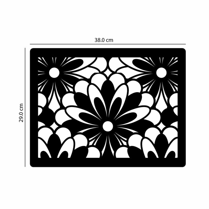 Flower design, Acrylic Mirror Table Mat - FHMax.com