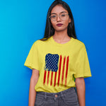"AMERICAN FLAG", Boyfriend Women T-shirt - FHMax.com
