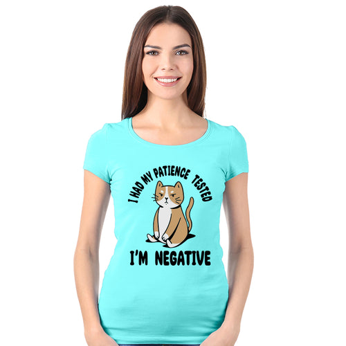 I'm Negative, Women Half Sleeve T-shirt - FHMax.com