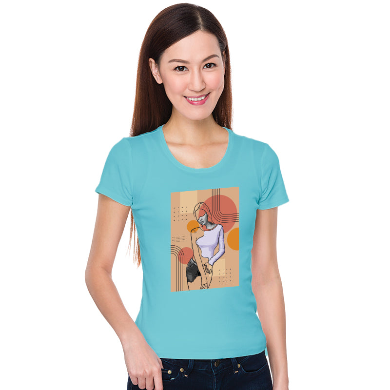 Girl art, Women Half Sleeve T-shirt - FHMax.com