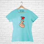 "KOREAN HEART", Women Half Sleeve T-shirt - FHMax.com