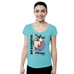 "WE ARE BEAUTIFUL AND STRONG", Women Half Sleeve T-shirt - FHMax.com