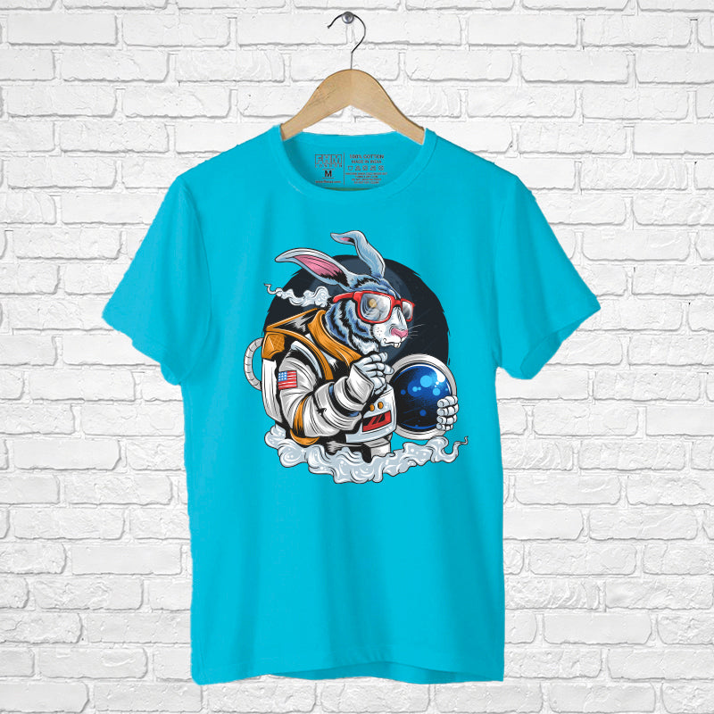 "RABBIT ASTRONAUT", Men's Half Sleeve T-shirt - FHMax.com