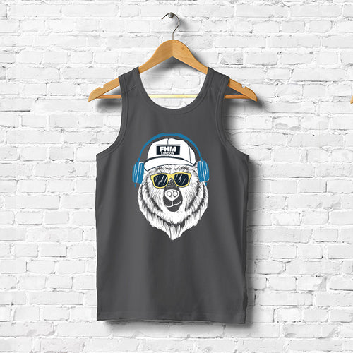 Bear with Headset, Men's Vest - FHMax.com