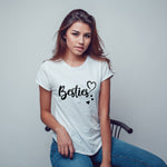 "BESTIES", Women Half Sleeve T-shirt - FHMax.com