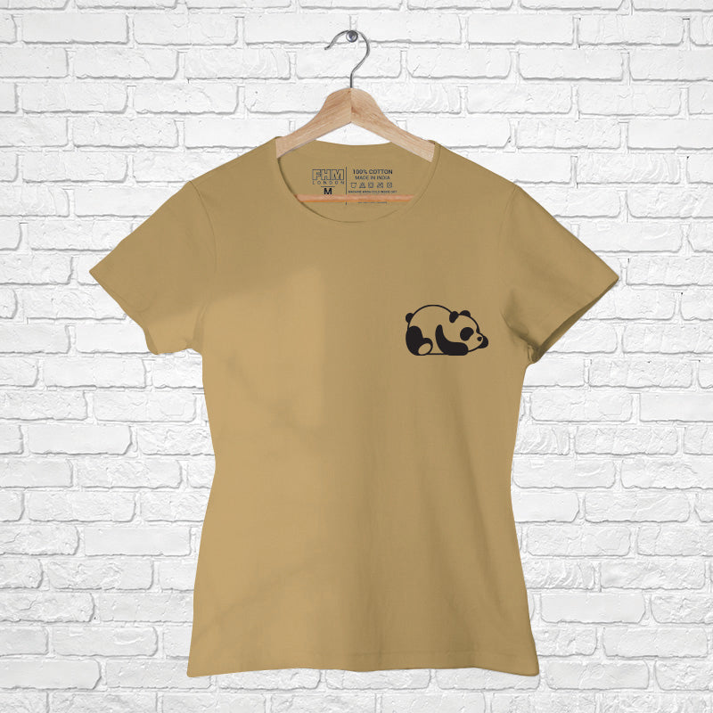 "PANDA", Women Half Sleeve T-shirt - FHMax.com