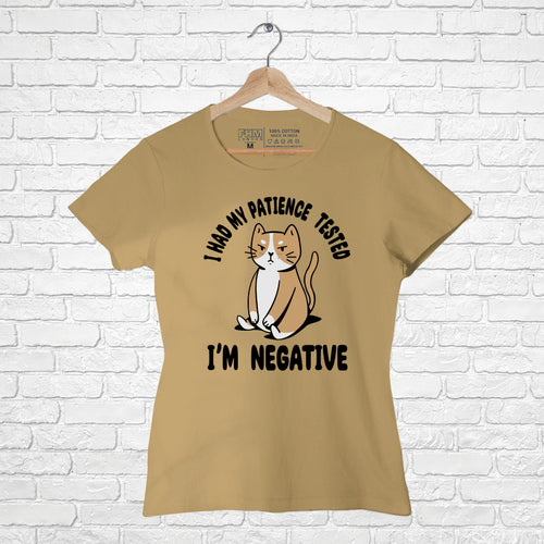 I'm Negative, Women Half Sleeve T-shirt - FHMax.com