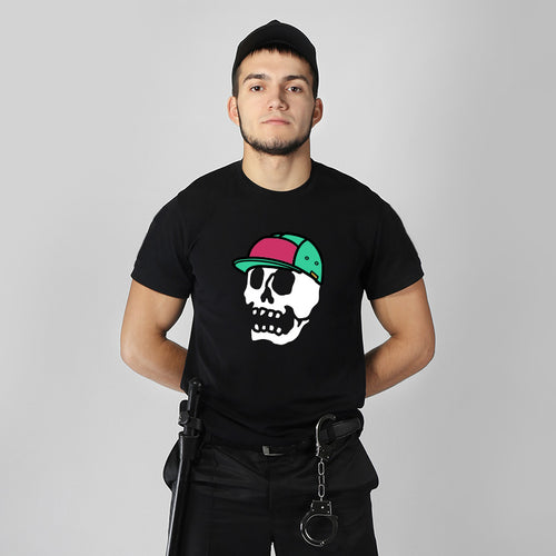 "SKULL", Men's Half Sleeve Tshirt - FHMax.com