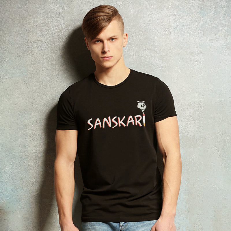 "SANSKARI", Men's Half Sleeve T-shirt - FHMax.com