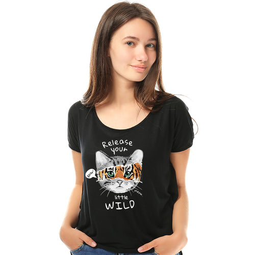 Release your little wild, Women Half Sleeve T-shirt - FHMax.com