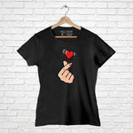 "KOREAN HEART", Women Half Sleeve T-shirt - FHMax.com