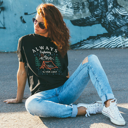 Always exploring, Boyfriend Women T-shirt - FHMax.com