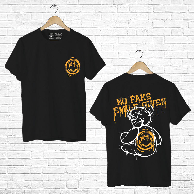 No fake smile given, Men's Half Sleeve Tshirt - FHMax.com