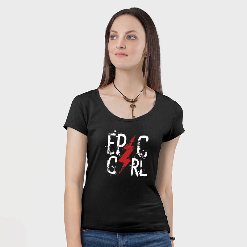 Epic Girl, Women Half Sleeve T-shirt - FHMax.com