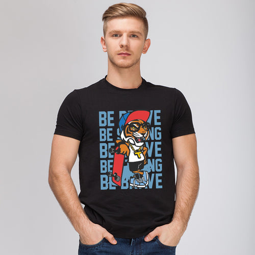 Be Brave, Men's Half Sleeve T-shirt - FHMax.com