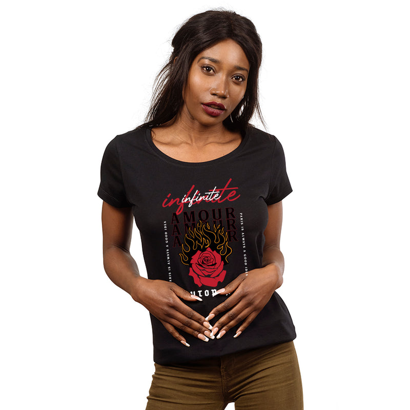 Infinite Amour, Women Half Sleeve T-shirt - FHMax.com