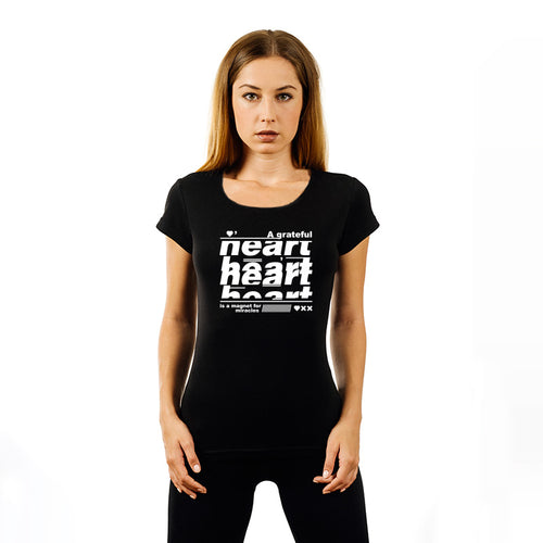 A Grateful Heart, Women Half Sleeve T-shirt - FHMax.com