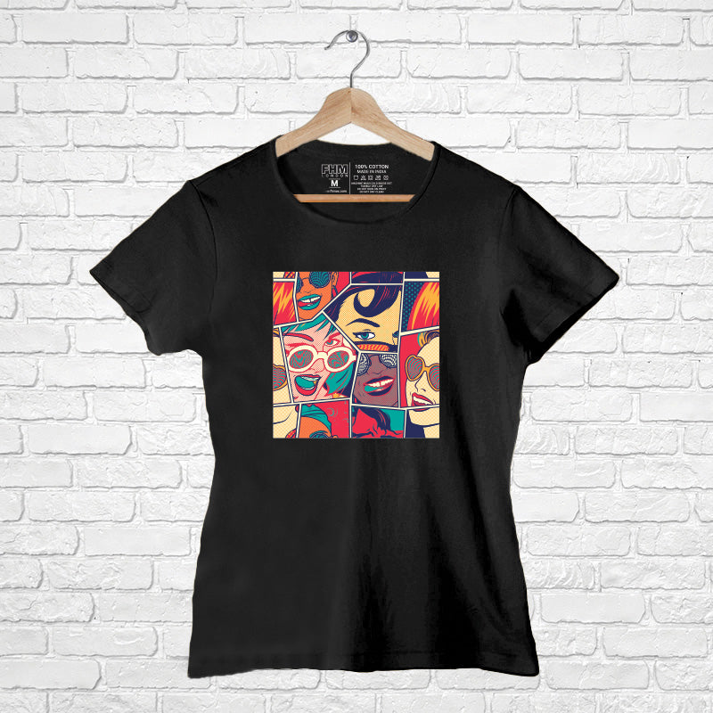 Multiple Faces, Women Half Sleeve T-shirt - FHMax.com