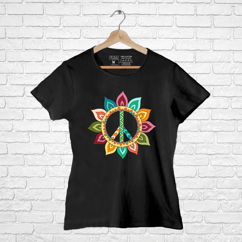 "Flower Design", Women Half Sleeve Tshirt - FHMax.com