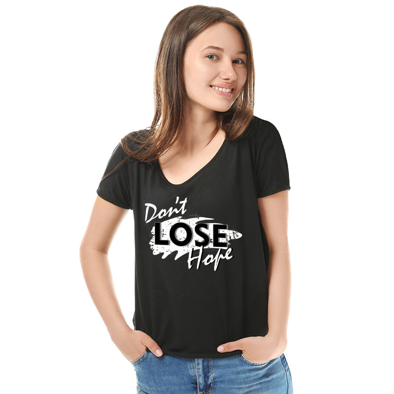 "DON'T LOSE HOPE", Women Half Sleeve T-shirt - FHMax.com