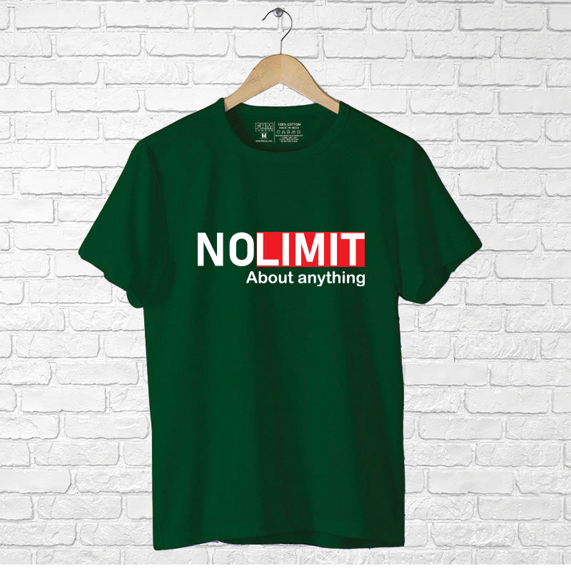 "NO LIMIT", Men's Half Sleeve T-shirt - FHMax.com