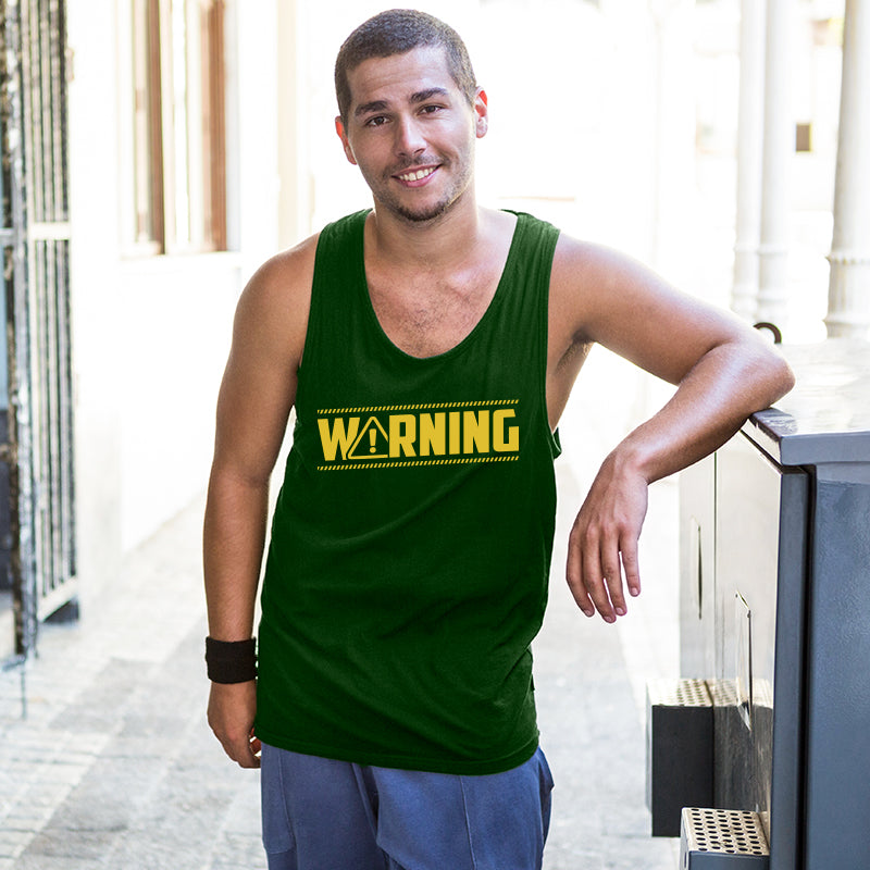 "WARNING", Men's vest - FHMax.com