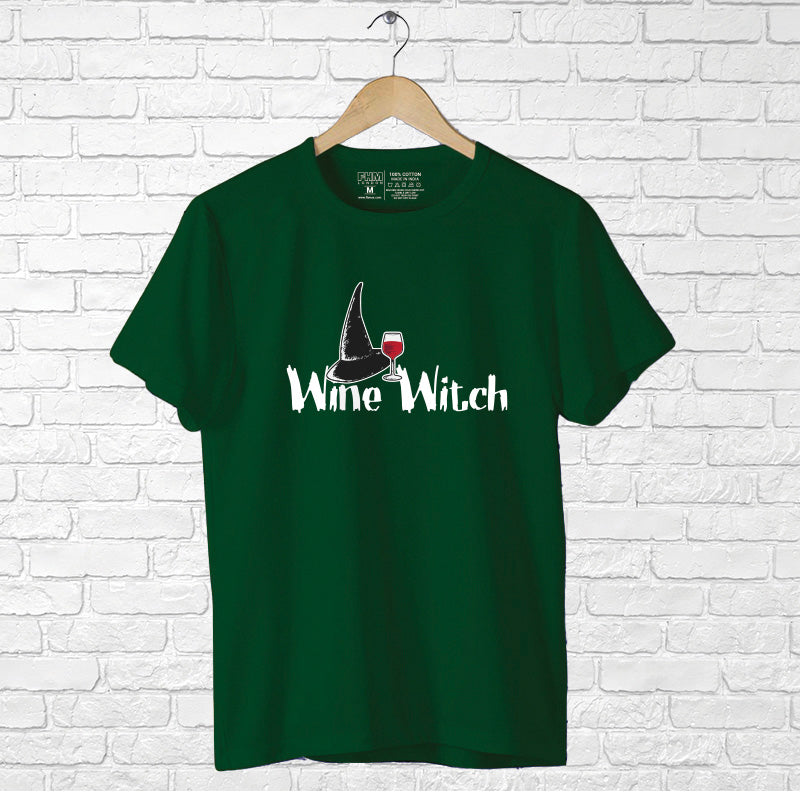 Wine Witch, Boyfriend Women T-shirt - FHMax.com