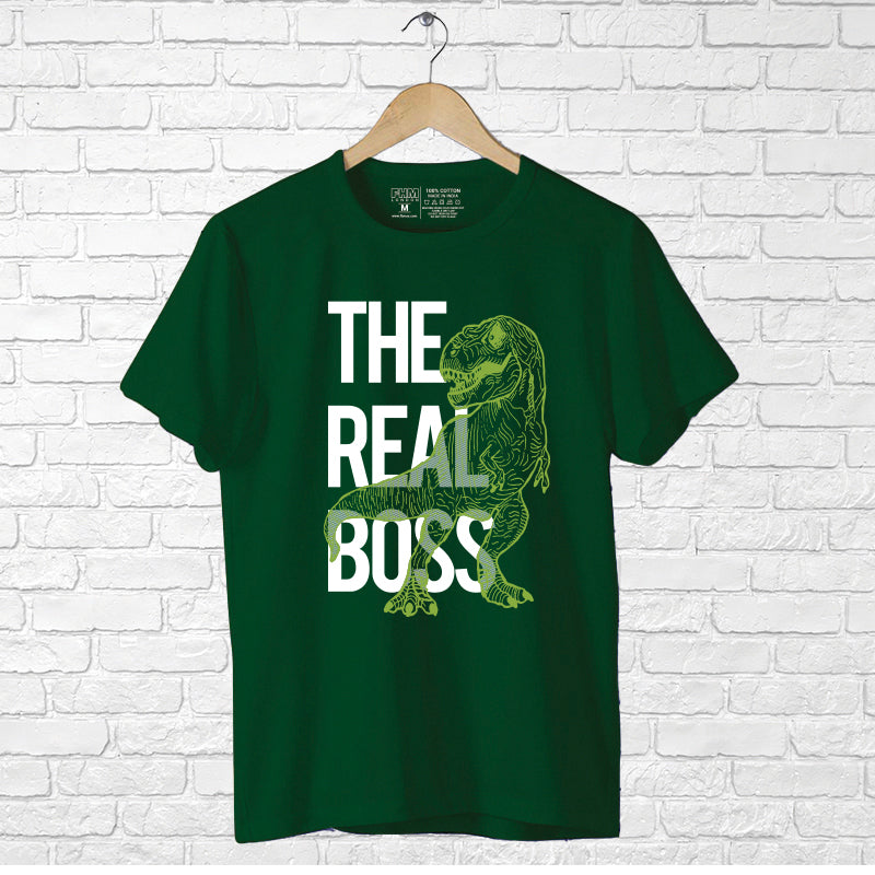 "THE REAL BOSS", Boyfriend Women T-shirt - FHMax.com