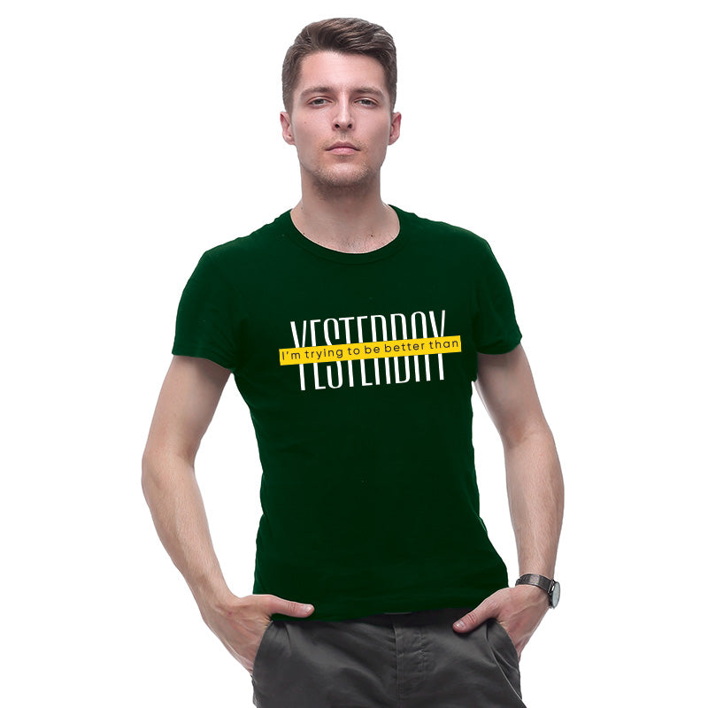 Trying to be better, Men's Half Sleeve T-shirt - FHMax.com