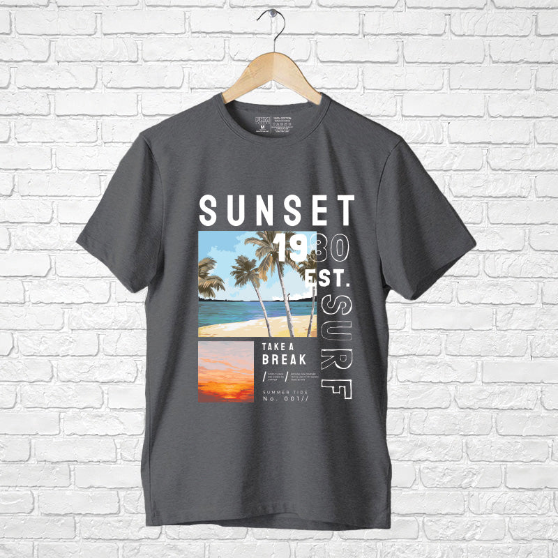 "SUNSET", Men's Half Sleeve T-shirt - FHMax.com