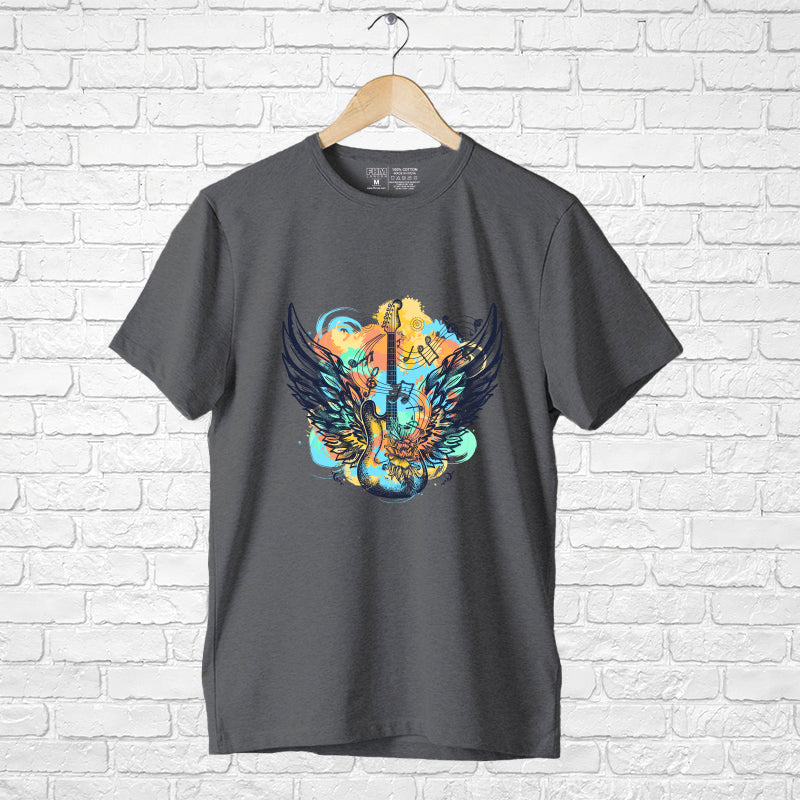 Guitar And Wings, Boyfriend Women T-shirt - FHMax.com