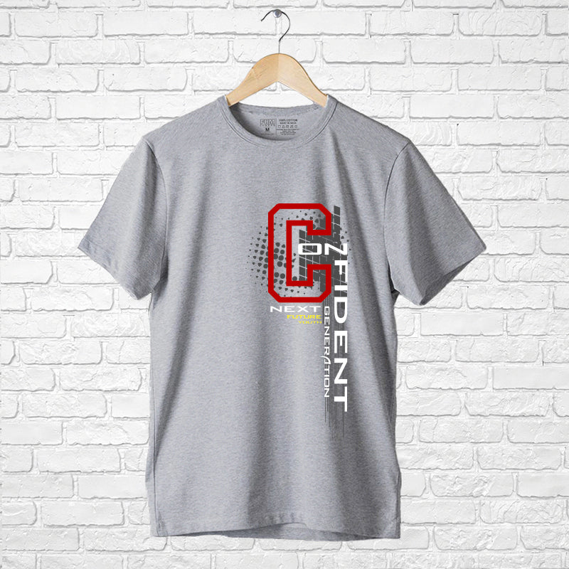 "CONFIDENT", Men's Half Sleeve T-shirt - FHMax.com