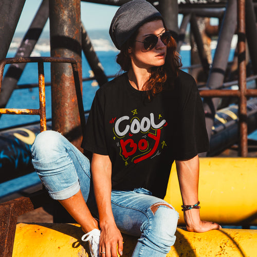 "COOL BOY", Boyfriend Women T-shirt - FHMax.com